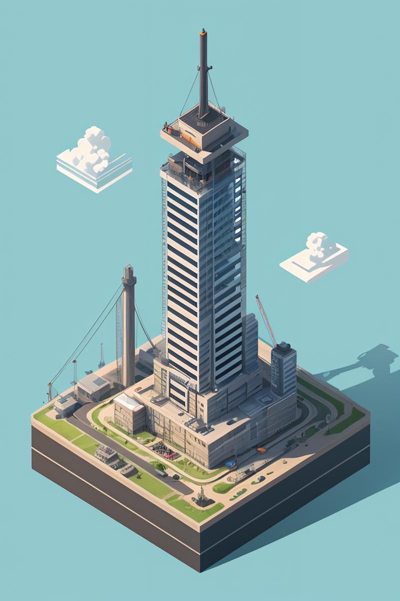 400027-1647279841-masterpiece, high quality, best quality, industrial tower, isometric, cartoon illustration, (Green-Powered_0.4),.png